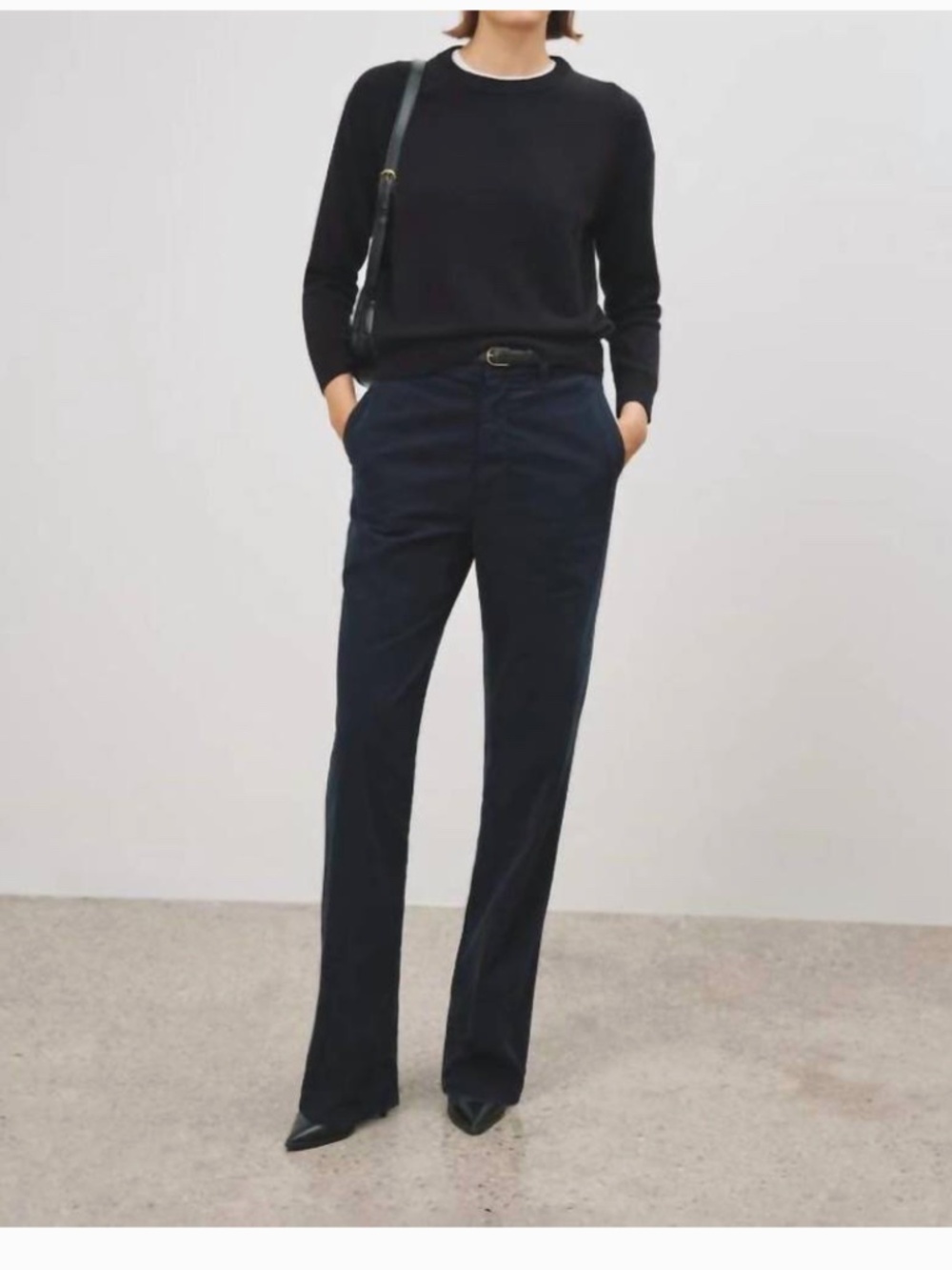 NEW NILI LOTAN eliot boy pant in midnight navy blue Size 8 NWT